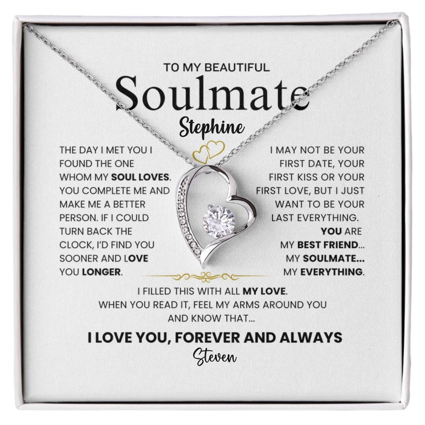 To My Soulmate Customize Gift You are my Everything