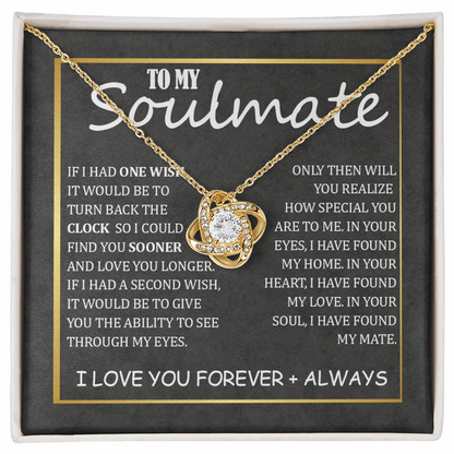 Soulmate - My Home Love Knot Necklace ShineOn Fulfillment