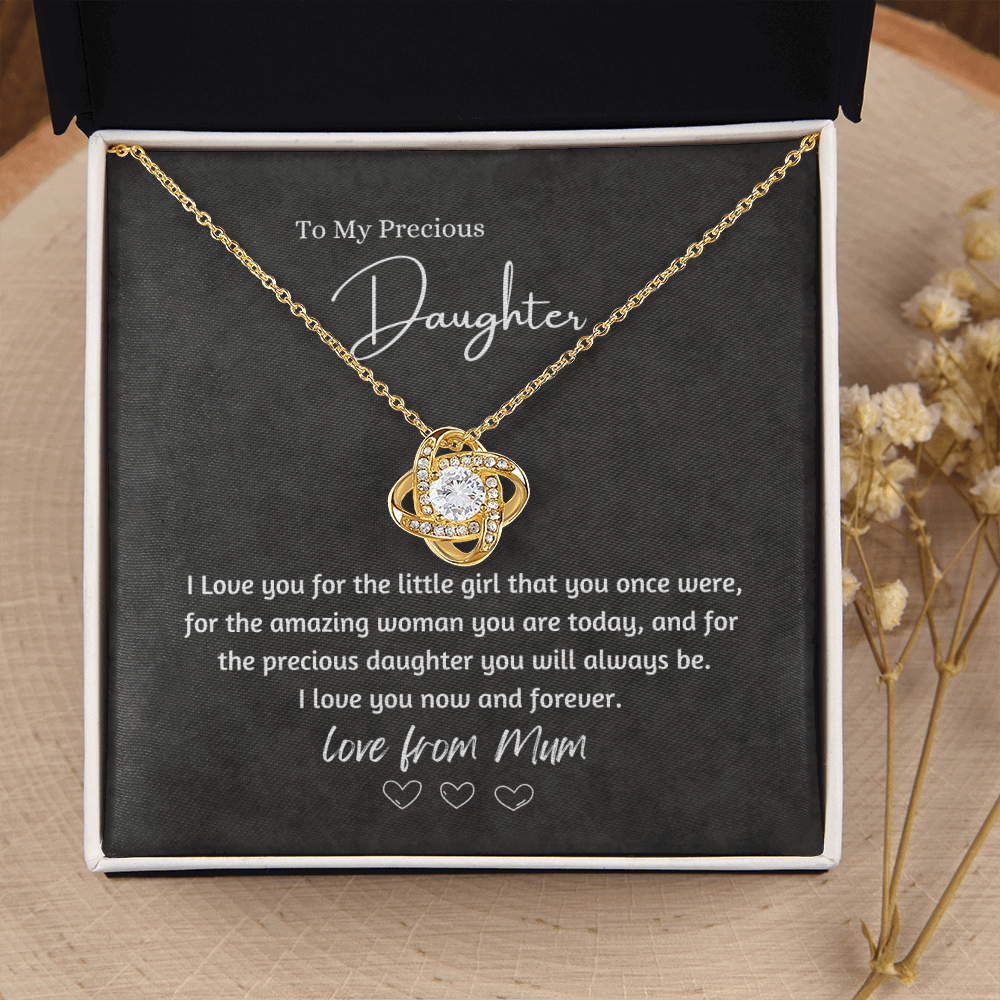 My Precious Daughter - Love Knot Necklace ShineOn Fulfillment