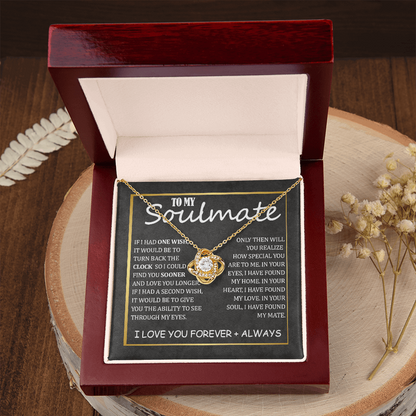 Soulmate - My Home Love Knot Necklace ShineOn Fulfillment