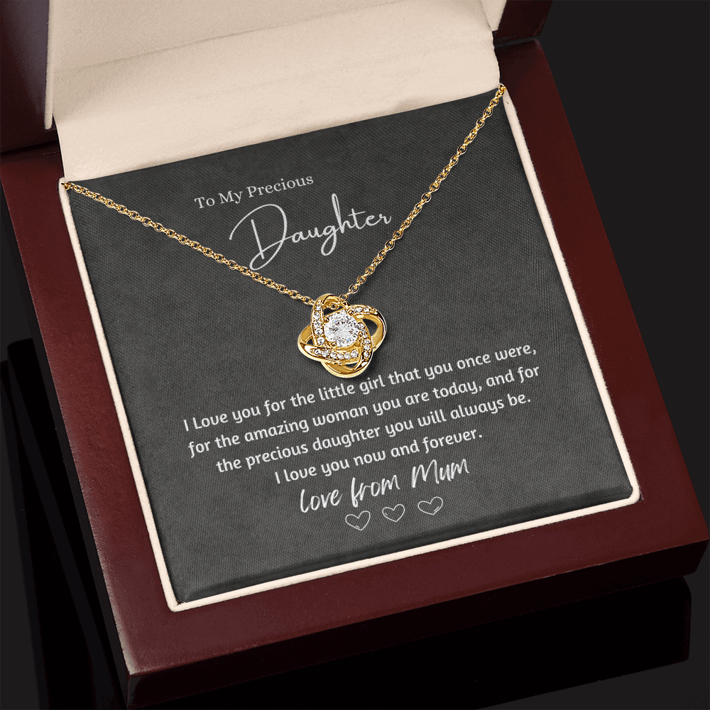 My Precious Daughter - Love Knot Necklace ShineOn Fulfillment