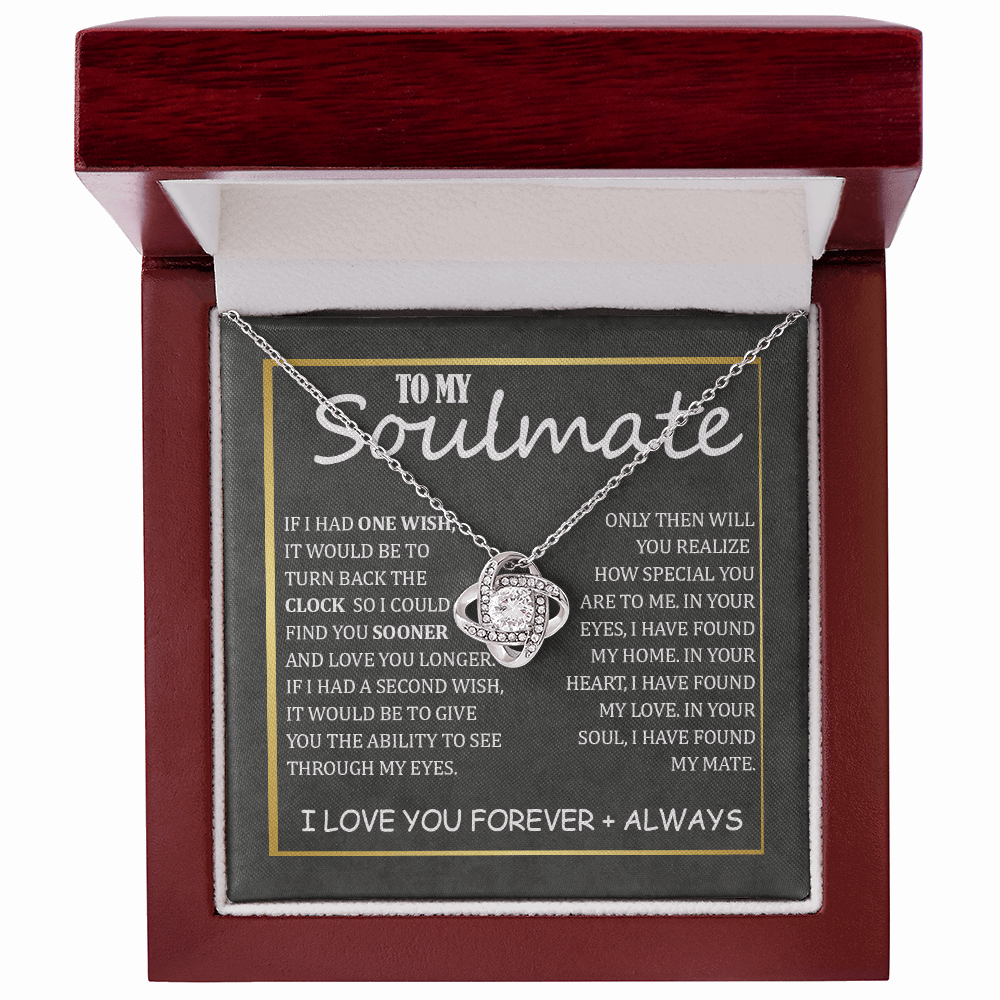 Soulmate - My Home Love Knot Necklace ShineOn Fulfillment