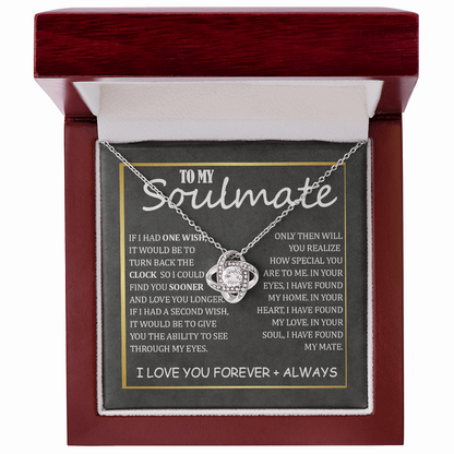 Soulmate - My Home Love Knot Necklace ShineOn Fulfillment