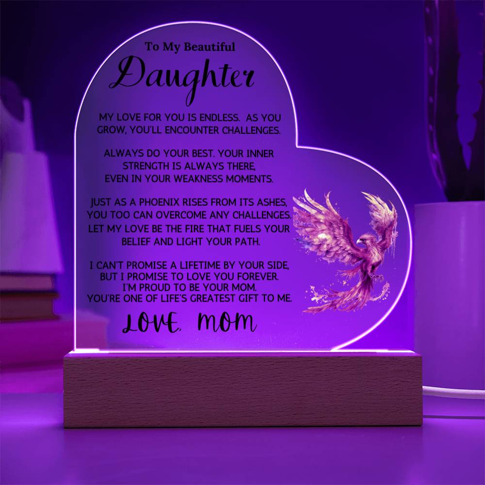 To My Daughter - Just As A Phoenix D214 ShineOn Fulfillment