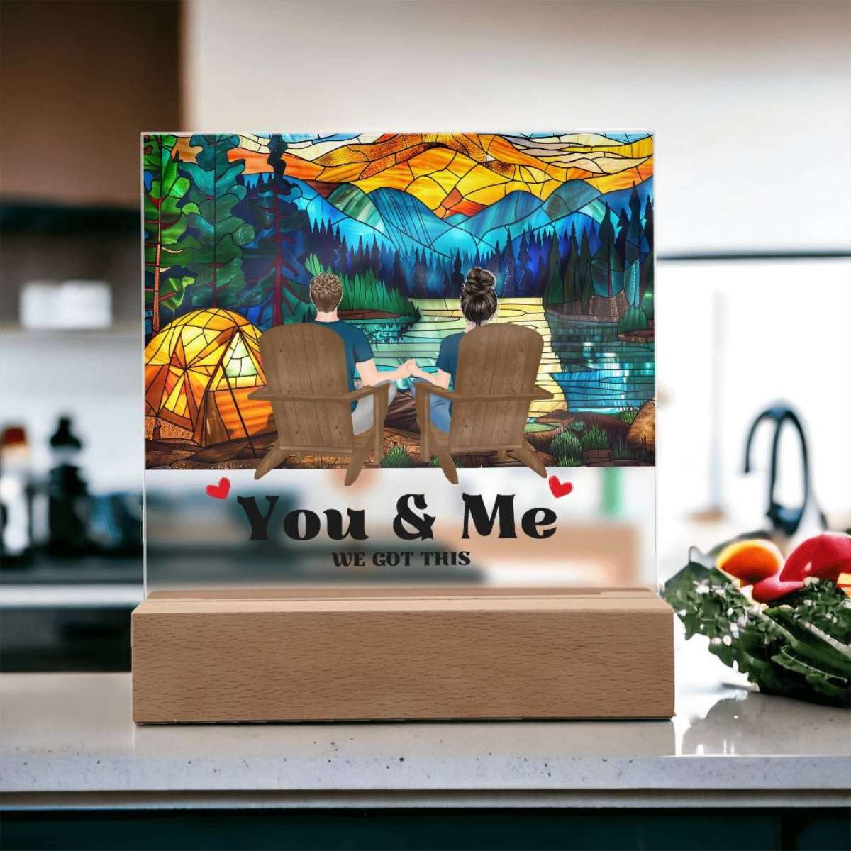 You & Me We Got This - Personalized Acrylic With LED Lighting