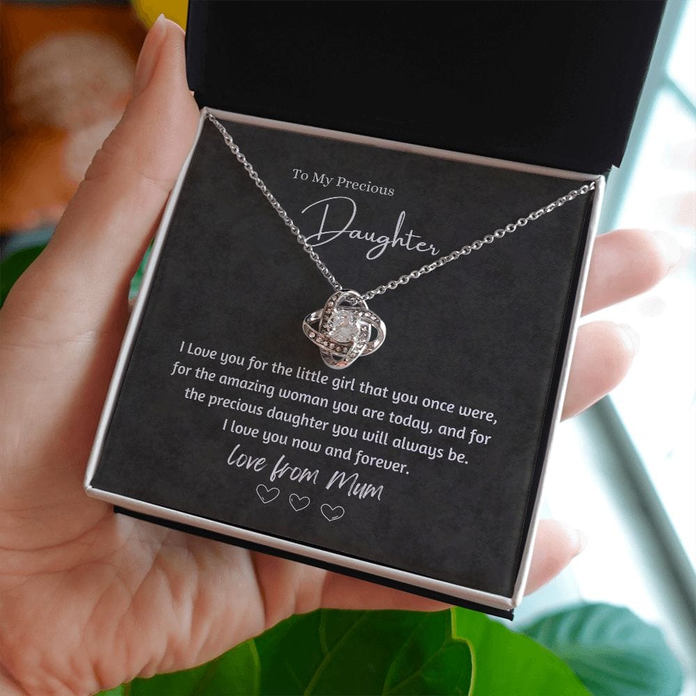 My Precious Daughter - Love Knot Necklace ShineOn Fulfillment