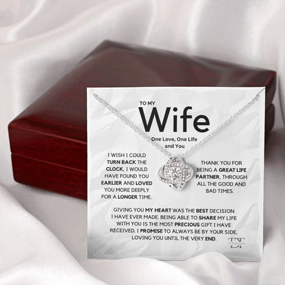 To My Wife - I wish I could Turn Back The Clock ShineOn Fulfillment